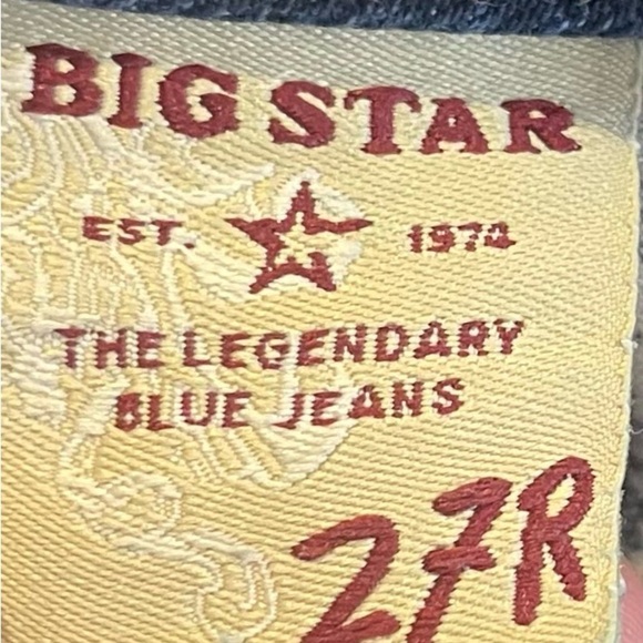 Big Star Sweet Ultra Low Rise Decontructed/Ripped Bootcut Jeans - Picture 10 of 13